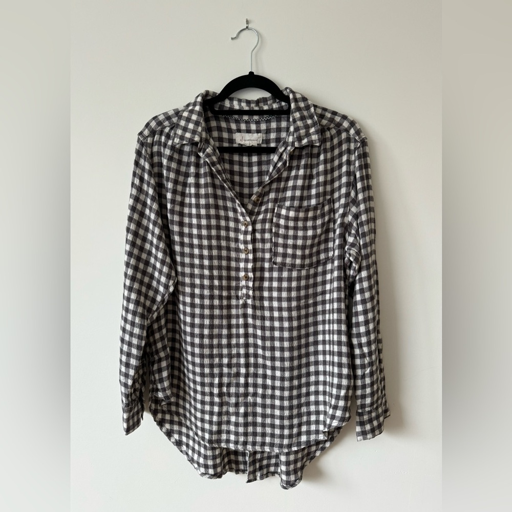 Anthropologie Plaid Tunic, Large
